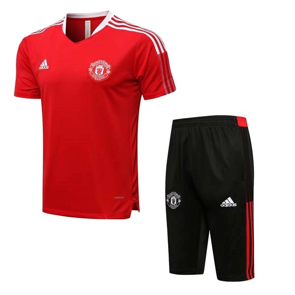 Entrainement Manchester United Ensemble Complet 2022 Rouge Noir